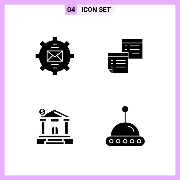 Set Universal Creative Icons Simply Vector Illustrations Web Mobile Apps — Stock Vector