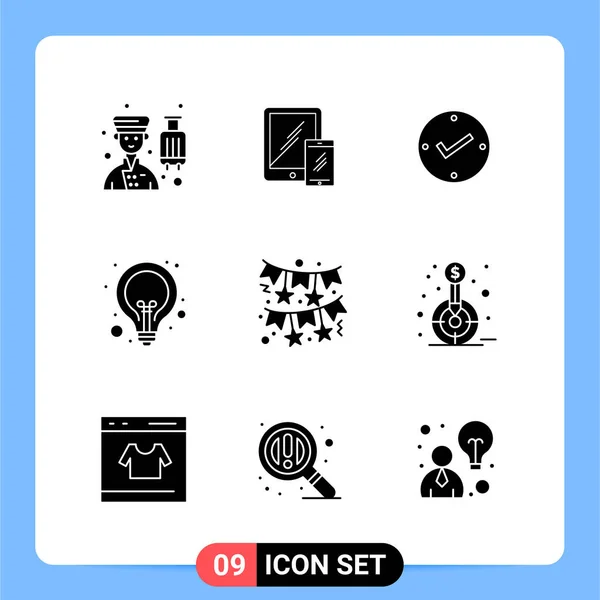 Conjunto Iconos Creativos Universales Simplemente Vector Ilustraciones Para Aplicaciones Web — Vector de stock