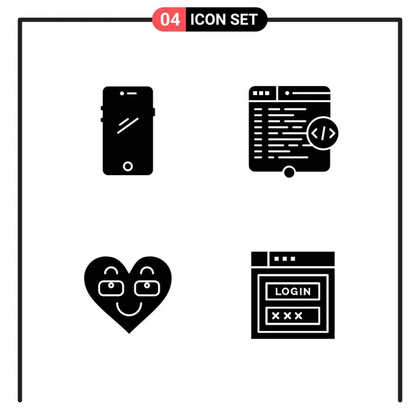 Set Dari Ikon Kreatif Universal Cukup Ilustrasi Vektor Untuk Aplikasi - Stok Vektor