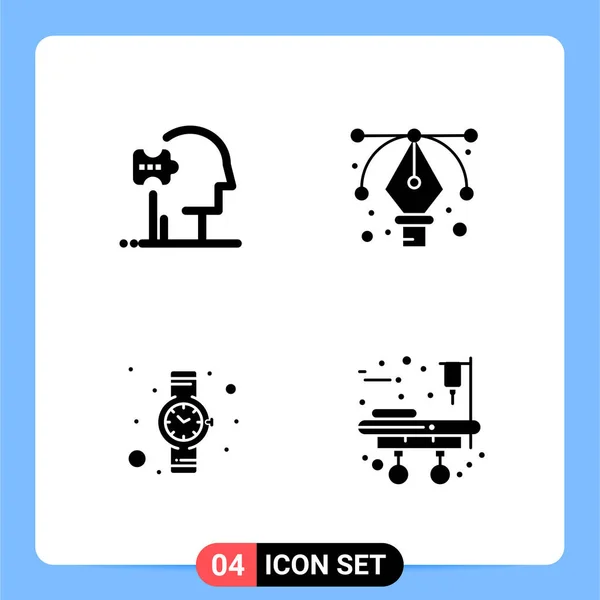 Conjunto Iconos Creativos Universales Simplemente Vector Ilustraciones Para Aplicaciones Web — Vector de stock