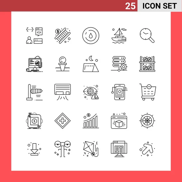 Set Universal Creative Icons Simply Vector Illustrations Web Mobile Apps — Stock Vector