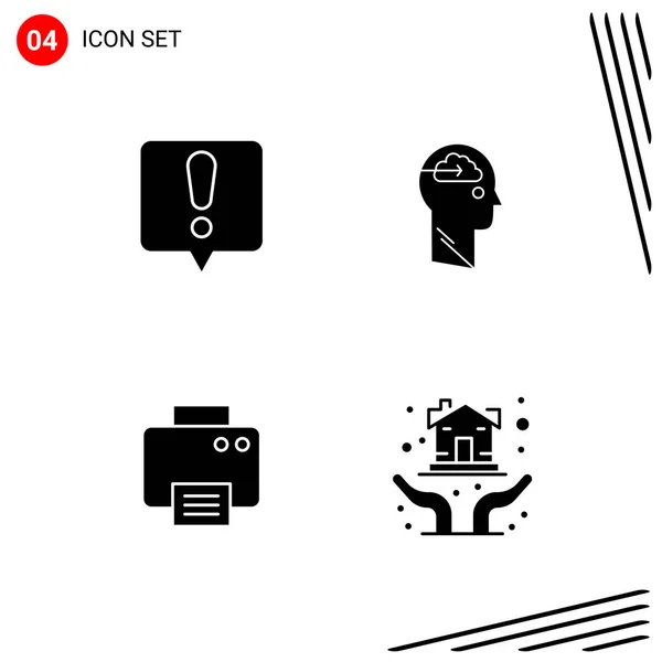 Conjunto Iconos Creativos Universales Simplemente Vector Ilustraciones Para Aplicaciones Web — Vector de stock