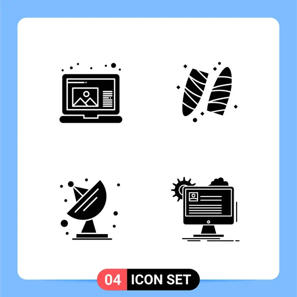 Set Universal Creative Icons Simply Vector Illustrations Web Mobile Apps — Stock Vector