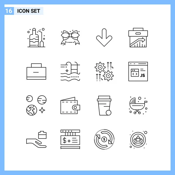 Set Universal Creative Icons Simply Vector Illustrations Web Mobile Apps — Stock Vector