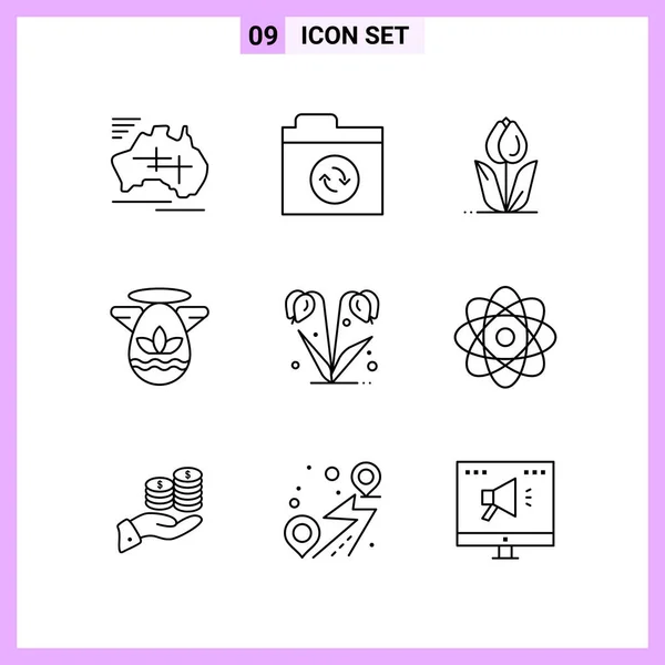 Set de 25 iconos de negocio universales Vector — Vector de stock