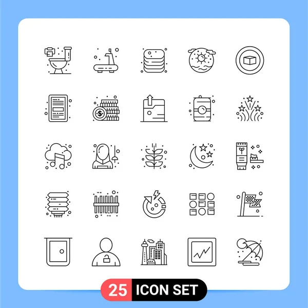 Business Icons Set Pixel Perfect Well Cracked Vector Thin Line — стоковый вектор