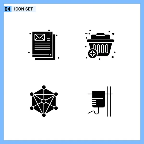 Conjunto Iconos Creativos Universales Simplemente Vector Ilustraciones Para Aplicaciones Web — Vector de stock