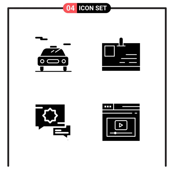 Set Dari Ikon Kreatif Universal Cukup Ilustrasi Vektor Untuk Aplikasi - Stok Vektor