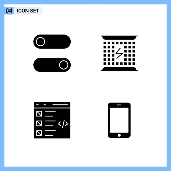 Conjunto Iconos Creativos Universales Simplemente Vector Ilustraciones Para Aplicaciones Web — Vector de stock