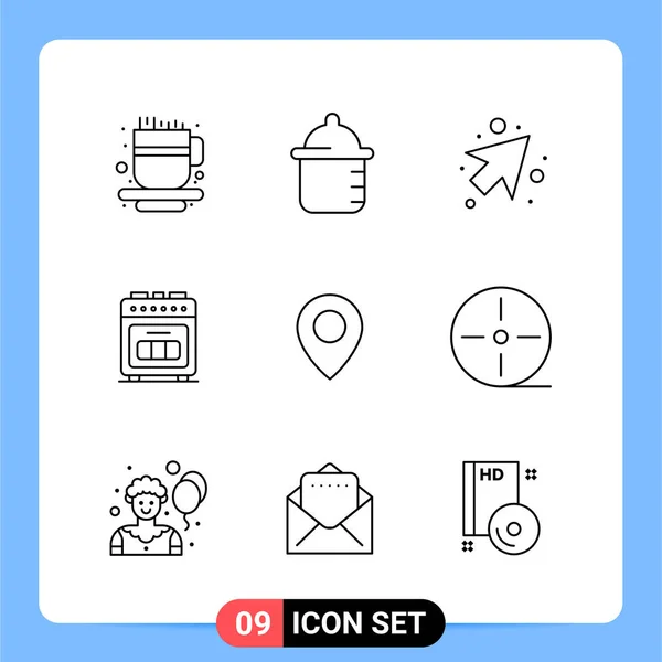 Set de 25 iconos de negocio universales Vector — Vector de stock