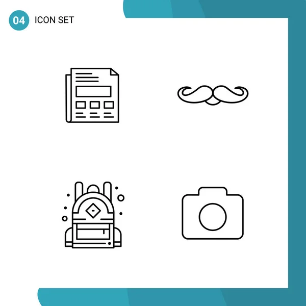 Set de 25 iconos de negocio universales Vector — Vector de stock