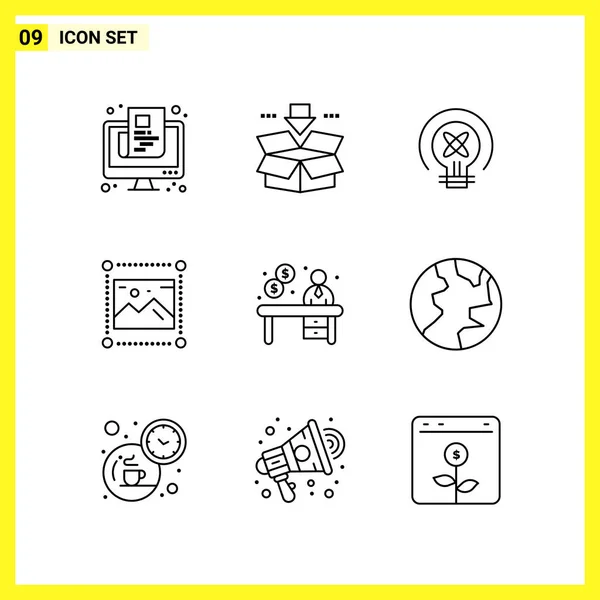 Set de 25 iconos de negocio universales Vector — Vector de stock