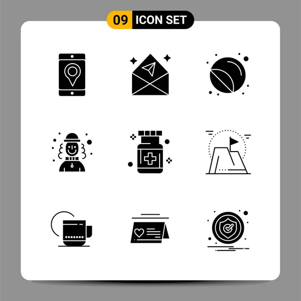 Conjunto Iconos Creativos Universales Simplemente Vector Ilustraciones Para Aplicaciones Web — Archivo Imágenes Vectoriales