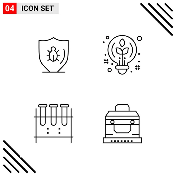 Set Universal Creative Icons Simply Vector Illustrations Web Mobile Apps — Stock Vector