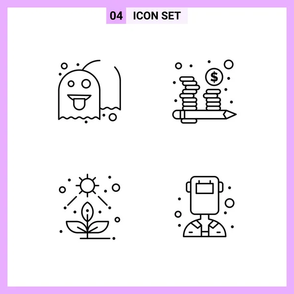 Set Universal Creative Icons Simply Vector Illustrations Web Mobile Apps — Stock Vector