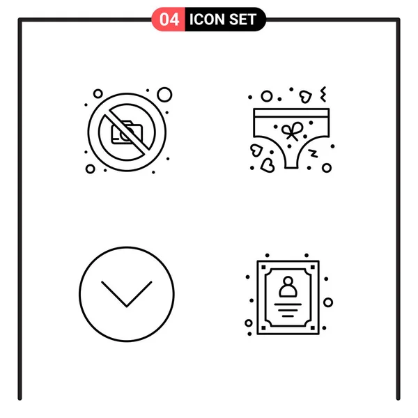 Set Dari Ikon Kreatif Universal Cukup Ilustrasi Vektor Untuk Aplikasi - Stok Vektor