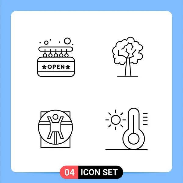 Conjunto Iconos Creativos Universales Simplemente Vector Ilustraciones Para Aplicaciones Web — Archivo Imágenes Vectoriales