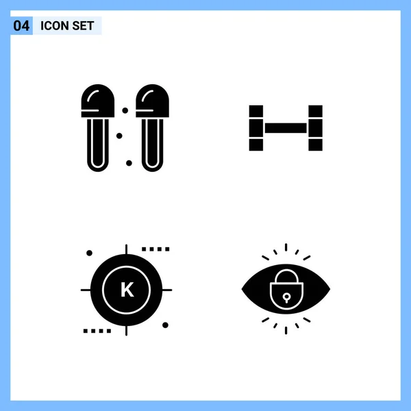 Set Universeller Kreativer Symbole Einfach Vektorillustrationen Für Web Und Mobile — Stockvektor