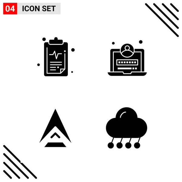 Conjunto Iconos Creativos Universales Simplemente Vector Ilustraciones Para Aplicaciones Web — Vector de stock