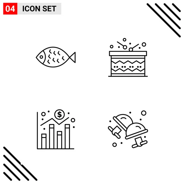 Set de 25 iconos de negocio universales Vector — Vector de stock