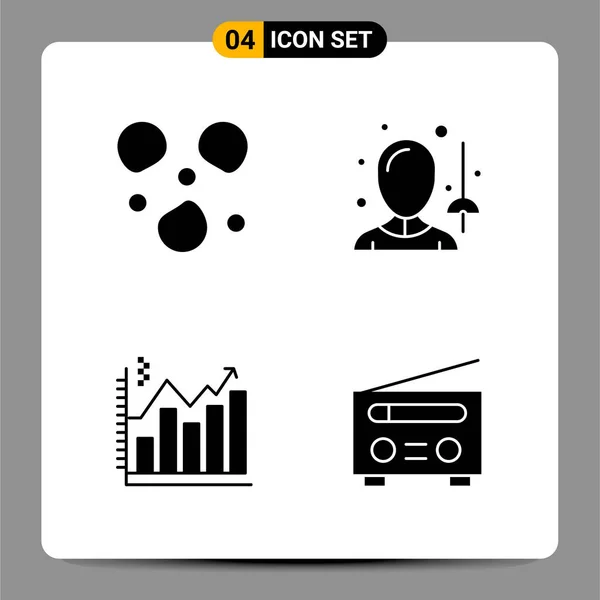 Set Dari Ikon Kreatif Universal Cukup Ilustrasi Vektor Untuk Aplikasi - Stok Vektor