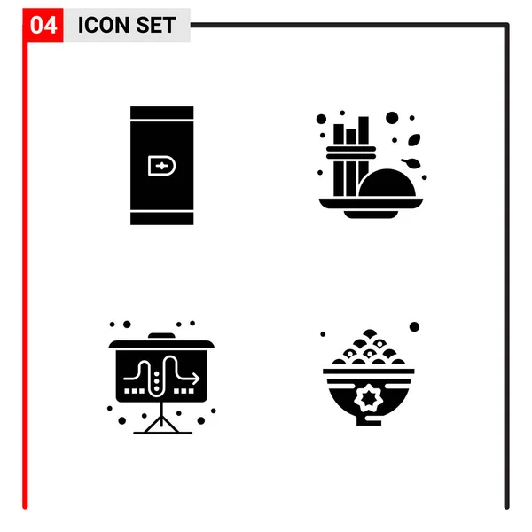 Set Universeller Kreativer Symbole Einfach Vektorillustrationen Für Web Und Mobile — Stockvektor