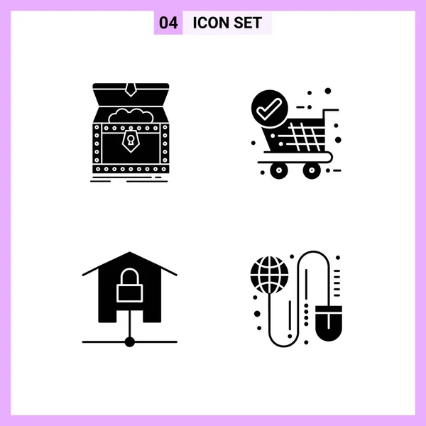 Conjunto Iconos Creativos Universales Simplemente Vector Ilustraciones Para Aplicaciones Web — Vector de stock