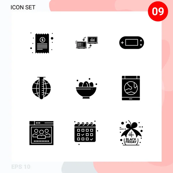 Conjunto Iconos Creativos Universales Simplemente Vector Ilustraciones Para Aplicaciones Web — Archivo Imágenes Vectoriales