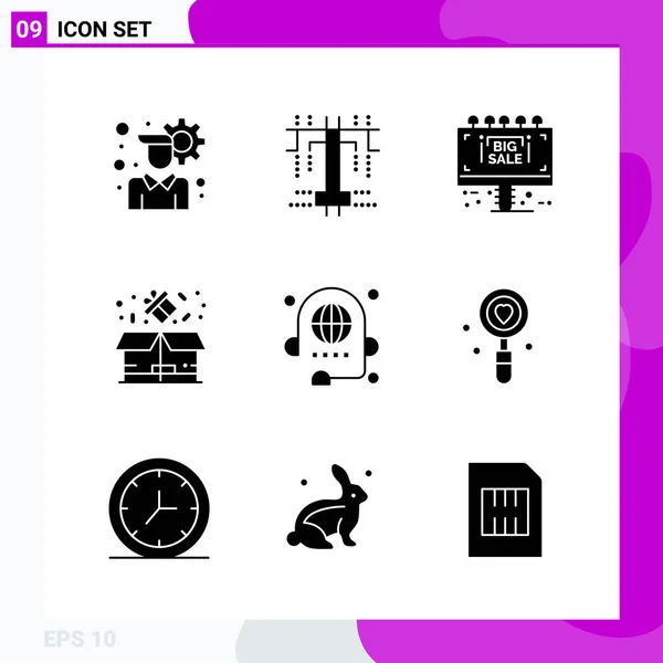 Conjunto Iconos Creativos Universales Simplemente Vector Ilustraciones Para Aplicaciones Web — Vector de stock