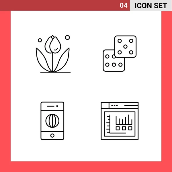 Conjunto Iconos Creativos Universales Simplemente Vector Ilustraciones Para Aplicaciones Web — Archivo Imágenes Vectoriales