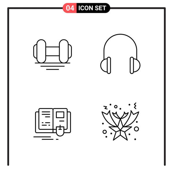 Set Universal Creative Icons Simply Vector Illustrations Web Mobile Apps — Stock Vector