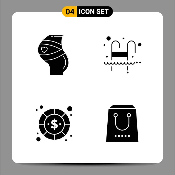 Conjunto de 16 iconos universales Vector de negocios — Vector de stock