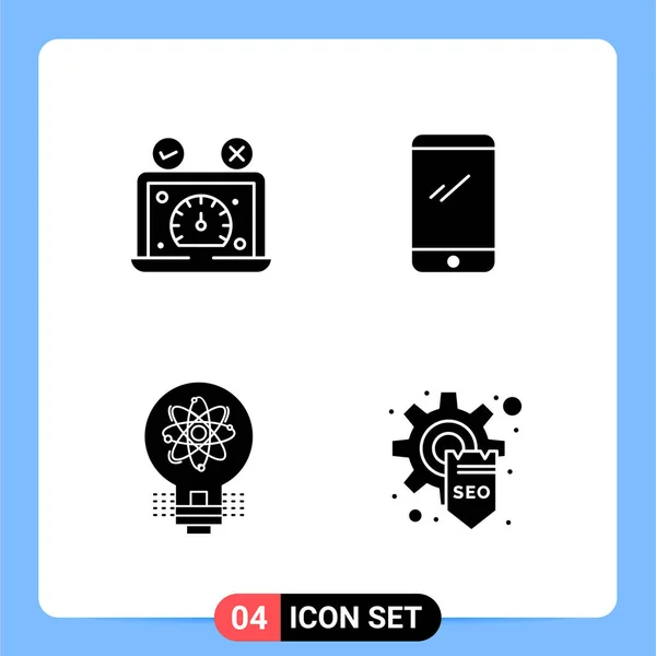 Conjunto Iconos Creativos Universales Simplemente Vector Ilustraciones Para Aplicaciones Web — Archivo Imágenes Vectoriales