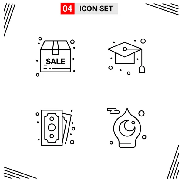 Vector Ilustración Iconos Conjunto — Vector de stock