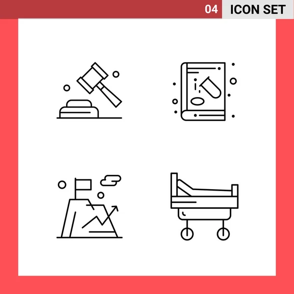 Conjunto Iconos Creativos Universales Simplemente Vector Ilustraciones Para Aplicaciones Web — Vector de stock