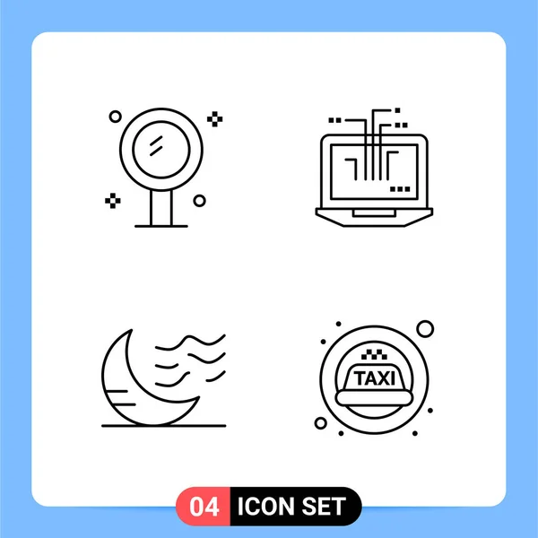 Set Universal Creative Icons Simply Vector Illustrations Web Mobile Apps — Stock Vector