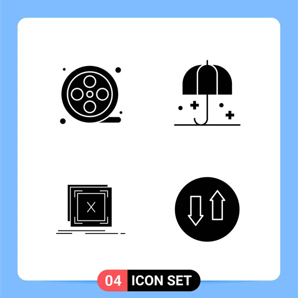 Conjunto Iconos Creativos Universales Simplemente Vector Ilustraciones Para Aplicaciones Web — Archivo Imágenes Vectoriales