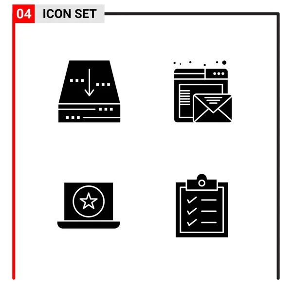 Set Dari Ikon Kreatif Universal Cukup Ilustrasi Vektor Untuk Aplikasi - Stok Vektor