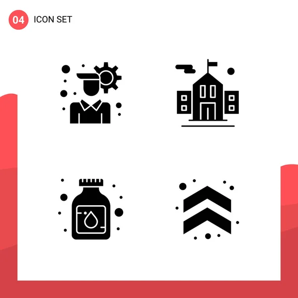 Conjunto Iconos Creativos Universales Simplemente Vector Ilustraciones Para Aplicaciones Web — Archivo Imágenes Vectoriales