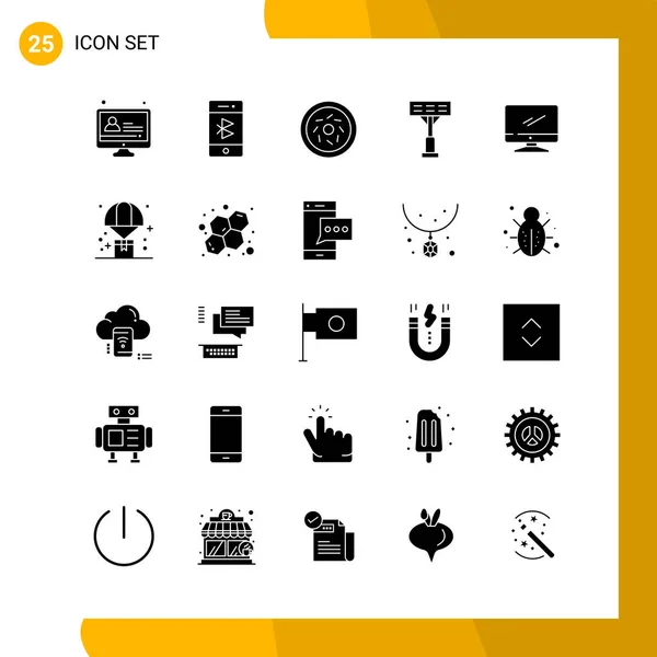 Conjunto Iconos Creativos Universales Simplemente Vector Ilustraciones Para Aplicaciones Web — Vector de stock