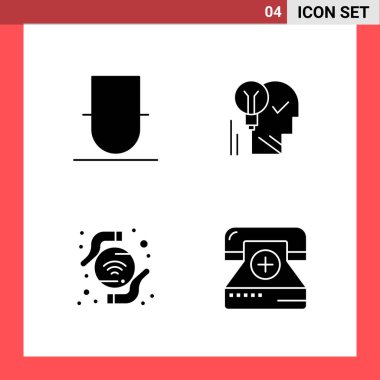 Evrensel yaratıcı simgeler kümesi, web ve mobil uygulamalar ve projeler için basit vektör illüstrasyonları  