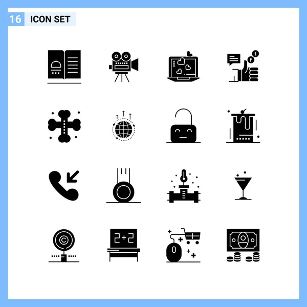 Conjunto Iconos Creativos Universales Simplemente Vector Ilustraciones Para Aplicaciones Web — Archivo Imágenes Vectoriales