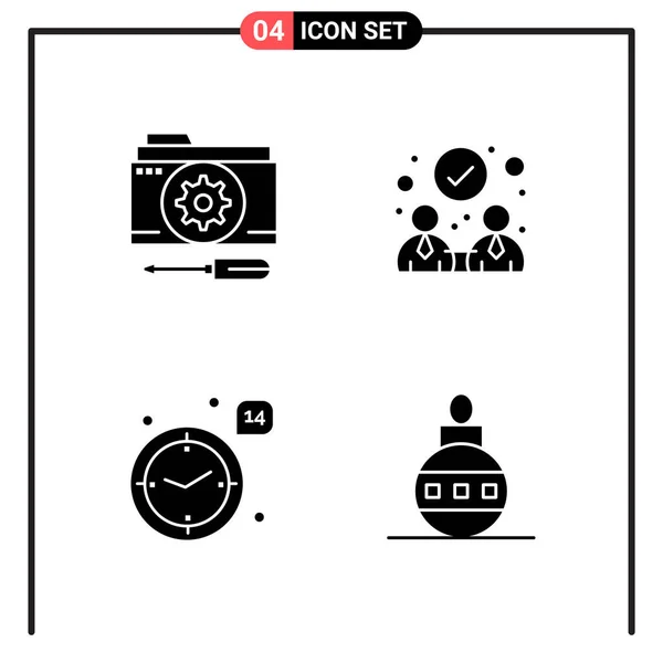 Conjunto Iconos Creativos Universales Simplemente Vector Ilustraciones Para Aplicaciones Web — Vector de stock