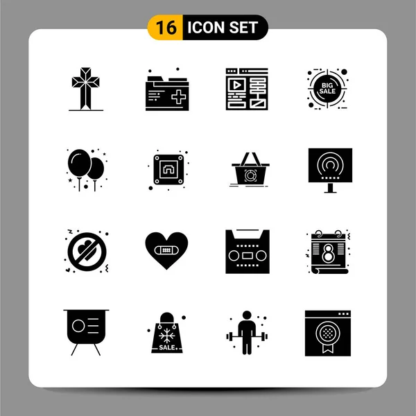 Conjunto Iconos Creativos Universales Simplemente Vector Ilustraciones Para Aplicaciones Web — Vector de stock