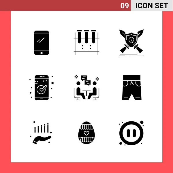 Conjunto Iconos Creativos Universales Simplemente Vector Ilustraciones Para Aplicaciones Web — Vector de stock