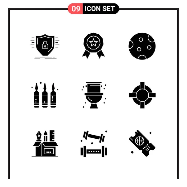 Conjunto Iconos Creativos Universales Simplemente Vector Ilustraciones Para Aplicaciones Web — Archivo Imágenes Vectoriales