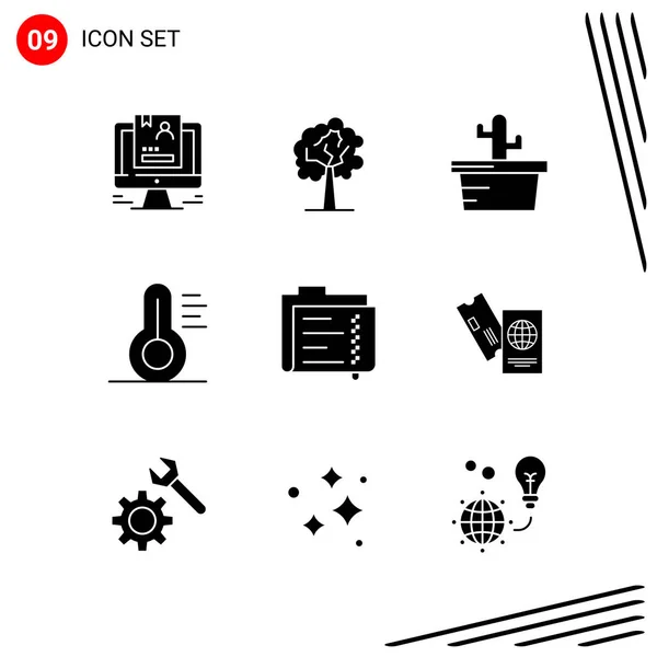 Conjunto Iconos Creativos Universales Simplemente Vector Ilustraciones Para Aplicaciones Web — Vector de stock