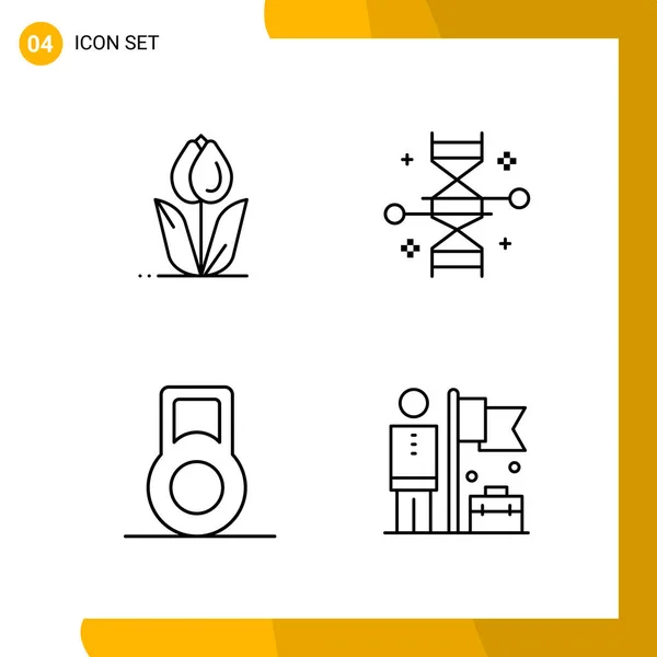 Set Universal Creative Icons Simply Vector Illustrations Web Mobile Apps — Stock Vector