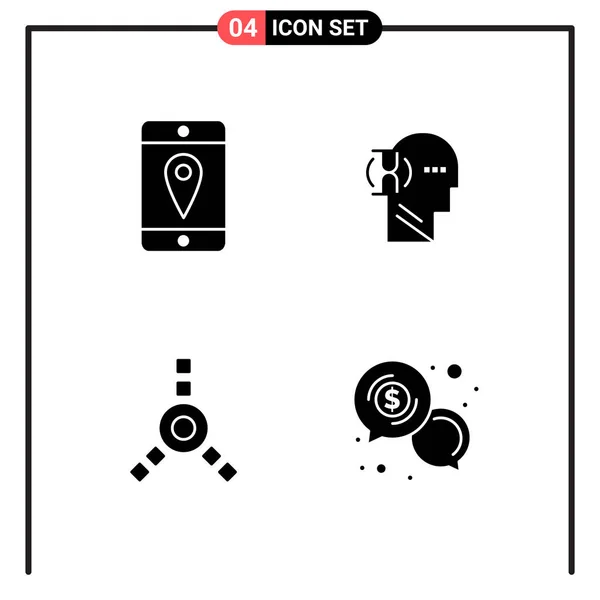 Conjunto Iconos Creativos Universales Simplemente Vector Ilustraciones Para Aplicaciones Web — Archivo Imágenes Vectoriales