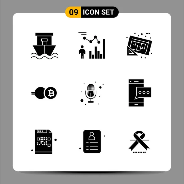 Conjunto Iconos Creativos Universales Simplemente Vector Ilustraciones Para Aplicaciones Web — Vector de stock